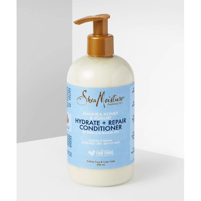 Shea Moisture Pack Shampoing & Après-Shampoing – Miel de Manuka & Yaourt Hydrate + Repair – 384 ml