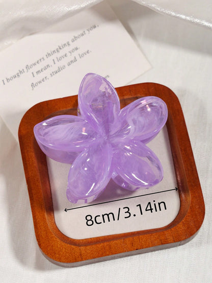 Pinces à Cheveux Fleurs – Lot de 3 – (Rose/Blanc/Bleu)