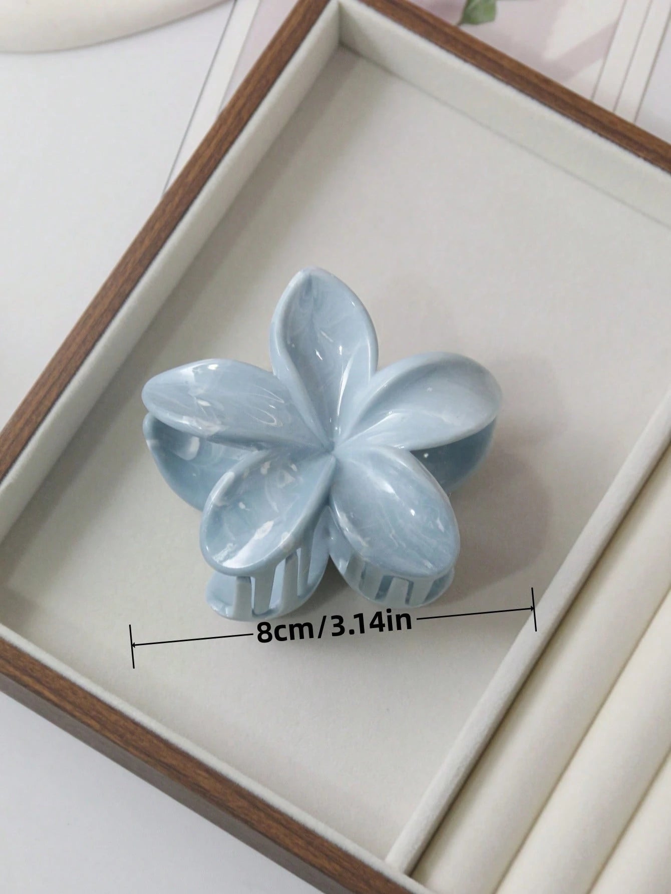 Pinces à Cheveux Fleurs – Lot de 3 – (Rose/Blanc/Bleu)